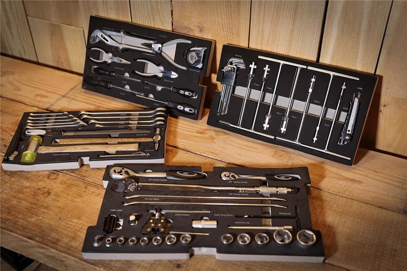 Gereedschap MX Toolbox Black 65 Pieces For Motocross Van Dijck